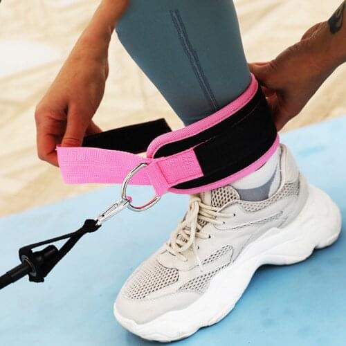 Resistance Bands with Ankle Straps Cuff with Cable for Attachment Booty Butt Thigh Leg Pulley Strap Lifting Fitness Exercise