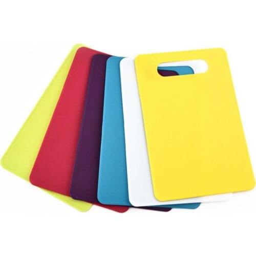 29*19cm Flexible PP Plastic Non-slip Hang hole Cutting Board Food Slice Cut Chopping Block Kitchen Tools LX7980