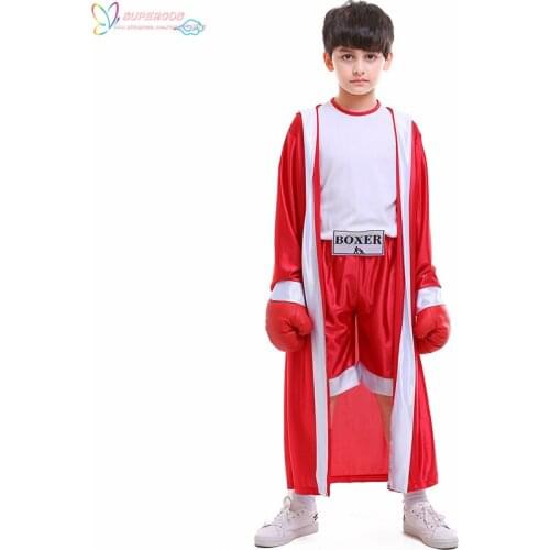 Halloween costume Childrens sportswear Boxer competition costume photographic costume