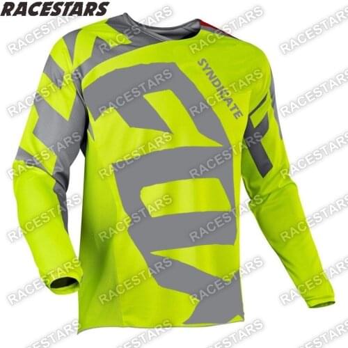 FOX SYNDICATE Mountain Bike Motorcycle Cycling Jersey Motocross Shirt Ciclismo Clothes Mens MTB Jersey Racing Downhill Bicycle