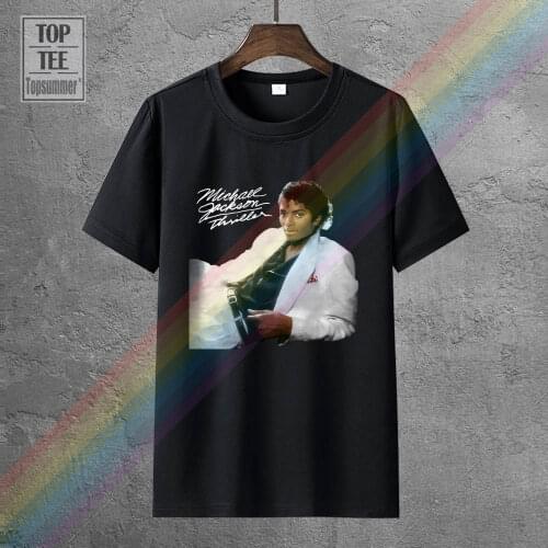 New Michael Jackson Thriller Classic 1982 Album Mens Retro Vintage T Shirt