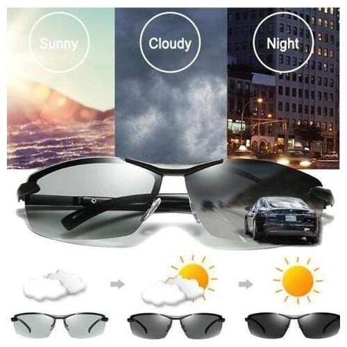 Men Women Polarized Chameleon Glasses Driving Goggles Anti-glare Sun Glasses Men Women Polarized Chameleon Glasses Driving