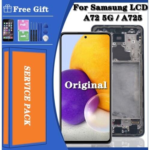 6.7'' Original A72 LCD For Samsung Galaxy A72 A725 A725F A725F/DS LCD Display Touch Screen Digitizer Assembly Replacement