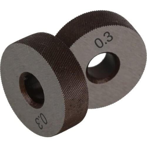 Pair of 0.3mm Gear Hob Wheel Knurled Wheel Knife Textured Knurled Lathe Embossing wheel Machine Tools Accessories