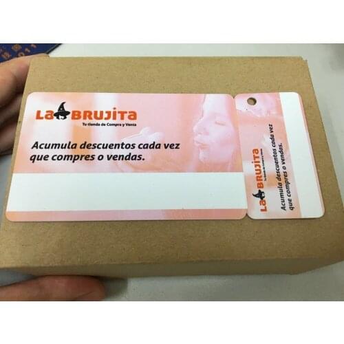 1000pcs/lot custom artwork plastic combo cards with 128 barcode