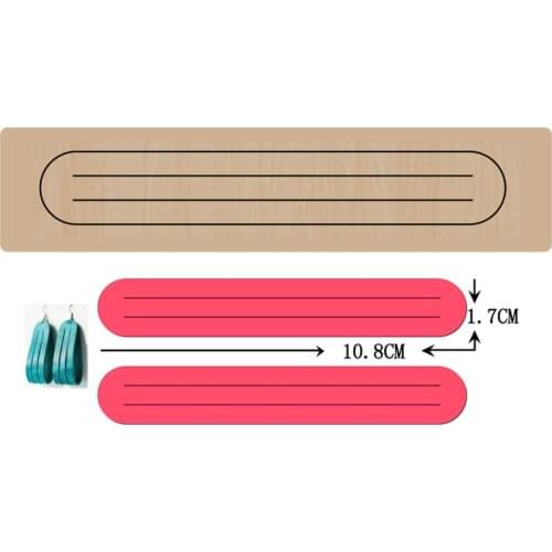 Popular Long Round Earring Cutting Wood Dies 2020 New Craft Wooden Die Suitable for Common Die Cutting Machines on the Market
