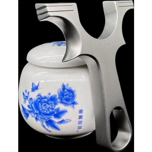 Powerful Stainless Steel Slingshot With Rubber Band Bow Outdoor Shooting Game Precision Hunting Shooting Catapult High Quality