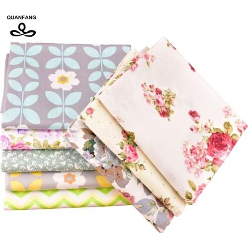 Flower Series Twill Cotton Fabric For Sewing DIY Quilting, Baby Children Sheet Pillow Cushion,Toys,50x160cm OR 100X160cm/Piece