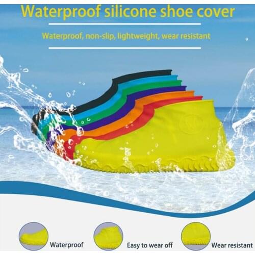 Silicone Rain Cover for Shoes Non-Slip Thick Wear-Resistant Portable Rainproof Shoe Cover Waterproof Outdoor Rain Shoes Cases