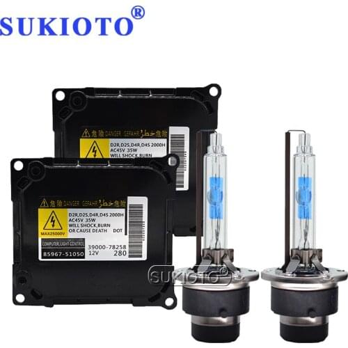 SUKIOTO 35W 5500K D2S Car Headlight D4S HID Xenon Ballast Kit KDLT003 DDLT003 85967-52020 For Lexus IS250 IS350 RX350 GS300