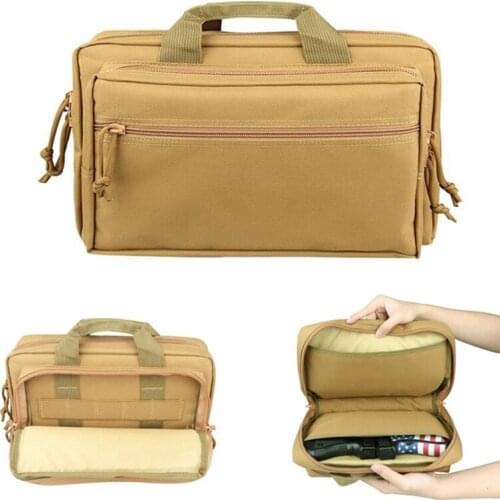 Tactical Military Glock Pistol Magazine Gun Bag Portable Storage Dual Handgun Bag Tool Case Outdoor Hunting Accessories