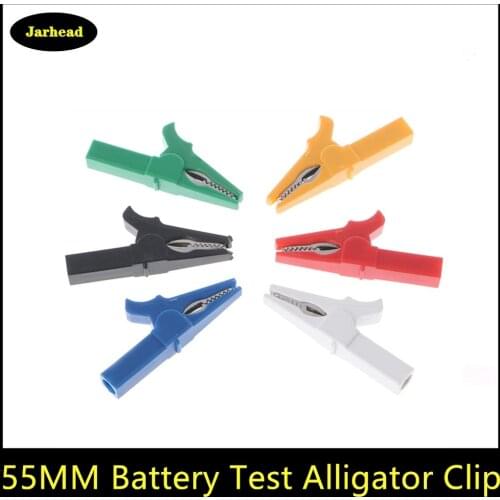 Battery Test Clip 55MM High Pressure Alligator Clip For Banana Plug 4mm Multimeter Pen Cable Probes Crocodile Clip