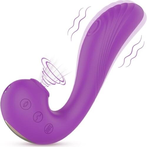 Vagina Sucking Vibrator 10 Speeds Vibrating Oral Sex Suction Clitoris G-point Stimulator Sex Toys for Women Wearable Dildo