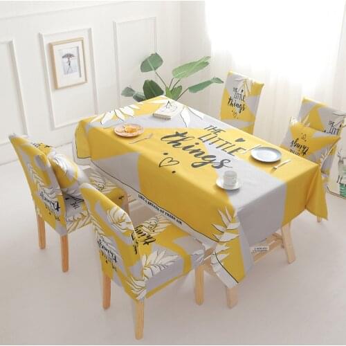 Nordic Style Household Waterproof Tablecloth Printing CoverRectangular Nappe De Table Dining Tables for Wedding Party Decoration
