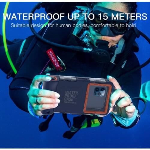Waterproof Case For Samsung Galaxy S21 Ultra S20 Plus Note 20 Professional Diving Phone Case For Galaxy Note 10 Plus S10 Lite
