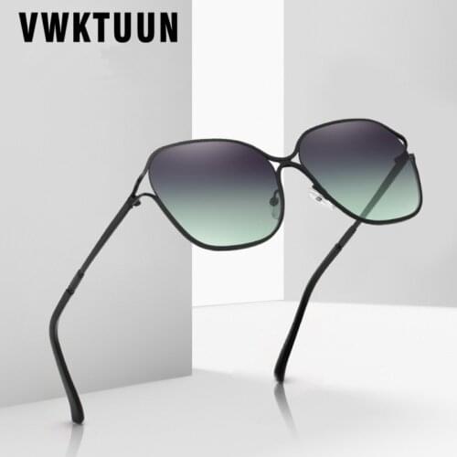 VWKTUUN Trendy Square Sunglasses Women 2021 Stainless Steel Frame Oversized Womens Sunglasses Luxury Hollow Glasses UV400