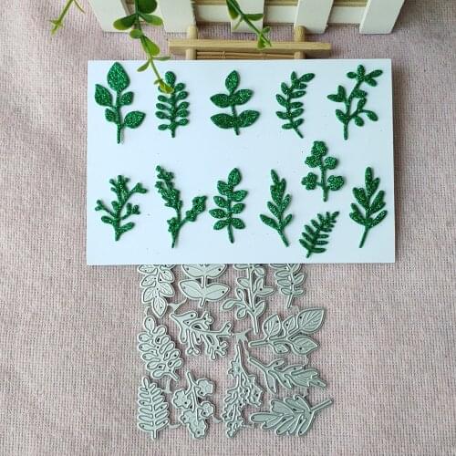 Cutting dies New 12-piece set of branches and leaves metal Stencil for DIY Scrapbooking Paper Card Making embossing craft dies