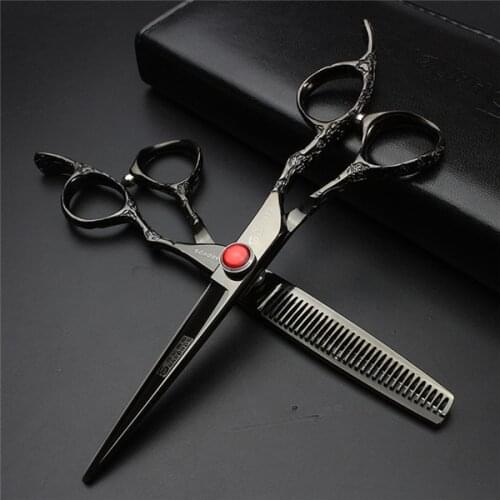 Hot Japan Hair Scissors Professional Barber Scissors Hairdressing Titanium Hair Cutting Scissors Hairdresser Hair Shears Haircut