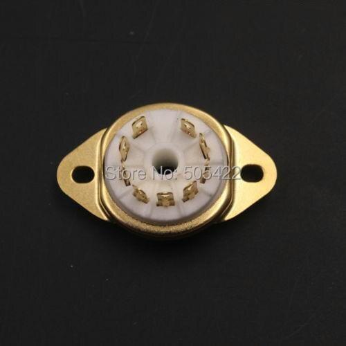 10PCS 9pin B9A Ceramic Tube socket For 12AX7 EL84 ECC83 6BM8 6CG7 6DL4 6EU7 6AU8