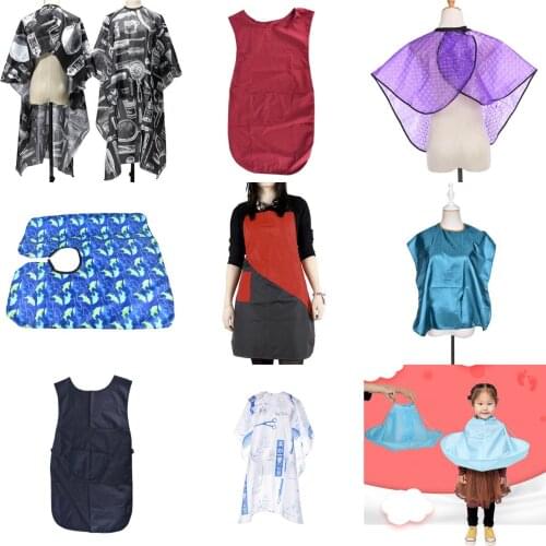 10Styles 2019 products Pattern Cutting Hair Waterproof Cloth Salon Barber Cape Hairdressing Hairdresser Apron Haircut capes