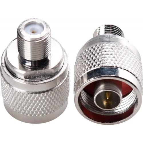 100PCS N Male Plug to F Female Jack RF Coaxial Adapter Connector