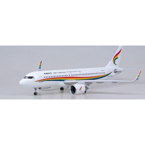 47CM Tibet Air Airline A320 320neo Aviation Aircraft Plane Model Toy Adult Gift Collection Display Souvenir W Standable Airplane