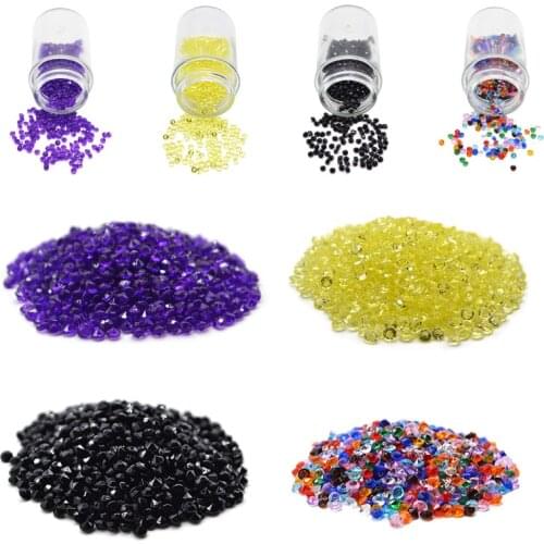1000pcs 4.5mm Acrylic Diamond Crystal Bling Transparent Confetti for Wedding Party Decoration Table Scatter Scrapbooking Beads