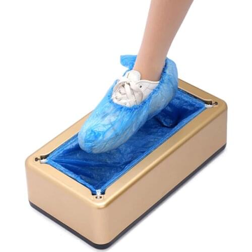 Automatic Disposable Shoe Cover Waterproof Overshoes Dispenser Portable Hand-Free Machine for Home, Office, Supermarket, Factory