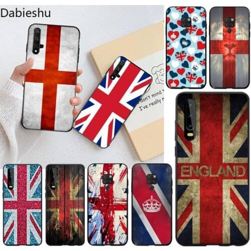 England UK Flag Coque Shell Phone Case for Huawei P40 P30 P20 lite Pro Mate 30 20 Pro P Smart 2020 prime