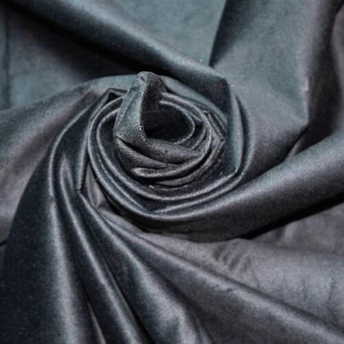 Black Upholstery and Curtain Woven Velvet Fabric