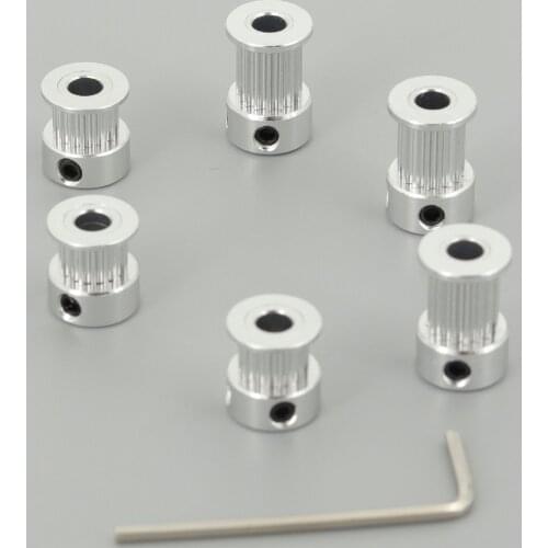 GKTOOLS 3D Printer Parts GT2 Timing Pulley 2GT 16 Tooth Teeth Bore 3/3.17/4/5/6/6.35mm Synchronous Wheels Width 6/9/10/15mm Belt