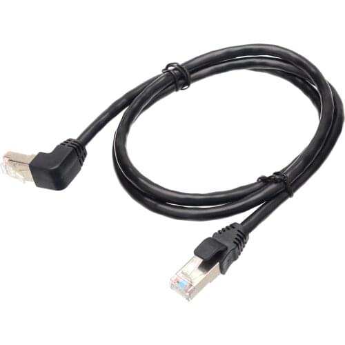 Double Elbow Down & Up Angled 90 Degree Cat5e CAT6 8P8C FTP STP UTP Cat 5e Ethernet Network Cable RJ45 Lan Patch Cord 0.5m-5m