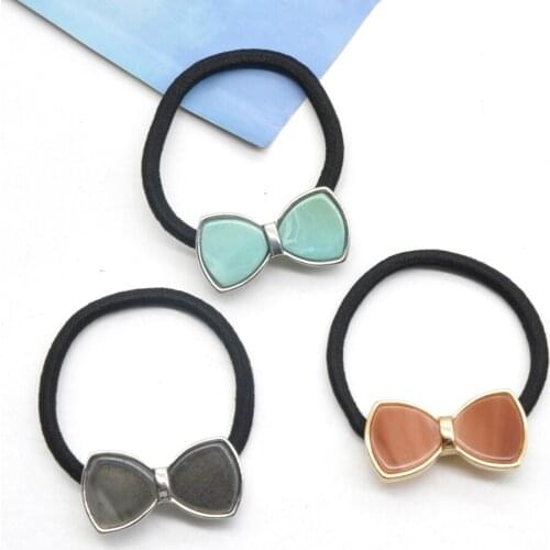 Classic Small Tiny Acrylic Bowknot Women Hairbands