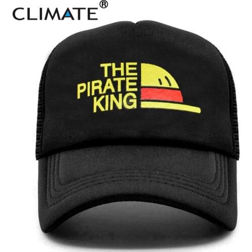 CLIMATE Luffy Cap Luffy Hat Anime Funny Trucker Cap Hat Hip Hop Cap Mesh Cap Hat Youth