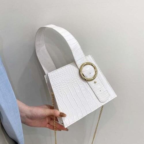 Fashion designer Boutique Shoulder Bags Retro Casual Women Totes Shopping Bag Female Leather white Chain Handbag for Women 2021