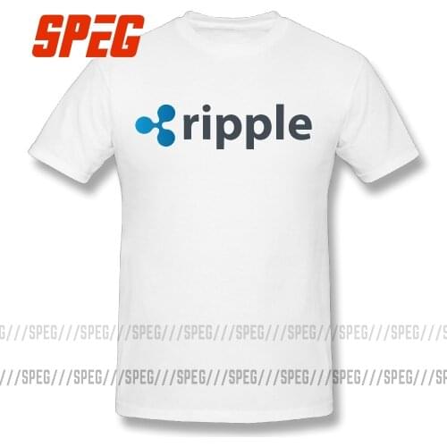 Round Neck NEM T-shirt Ripple XRP Cryptocurrency T Shirts Short Sleeve XXXXXL 100% Cotton Clothing Tees Men