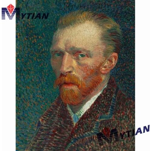 5D DIY Full Square & Round Drill Diamond Painting Embroidery Set Van Gogh Self-portrait Home Decor Rhinestone Cross Stitch Gift