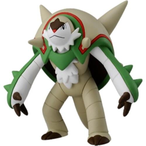 Genuine TAKARA TOMY Pokemon Cartoons Anime Figures Collections Model Toys Chesnaught Action Figure Hand-made Toys Kids Gifts