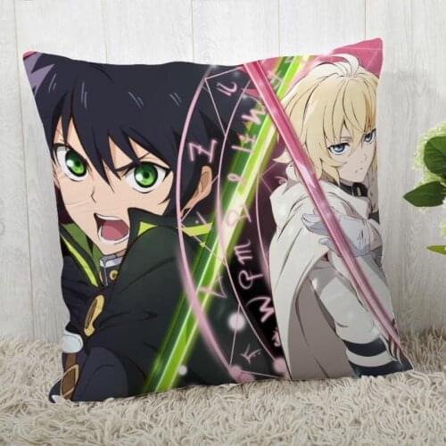 Seraph of the end Pillow Cover Customize Pillow Case Modern Home Decorative Pillowcase For Living Room 45X45cm A19.12.13