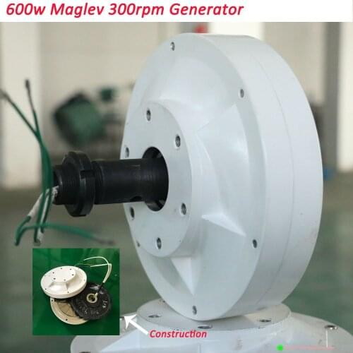 New Arrival New Energy Maglev Generator 500W 600w 12v 24v 3 Phase 300 RPM Permanent Magnet Generator for Wind Power Windmill
