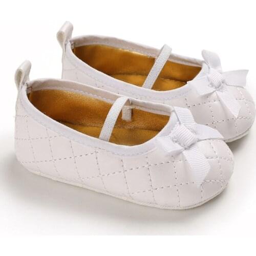 Solid Bow Newborn Shoes Soft Sole Baby Girl Shoes for First Walker Shoes Infant Casual Toddler shoes Baby Schoenen