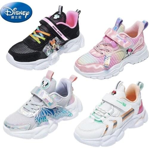 Disney girls casual shoes spring and autumn new minnie mouse soft princess shoes baby childrens sports shoes