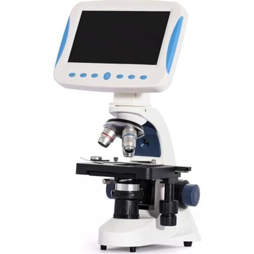 Professional Digital Microscope Compound Biological Microscope with LCD Display Measuring Line Laboratory Microscope BL-2208