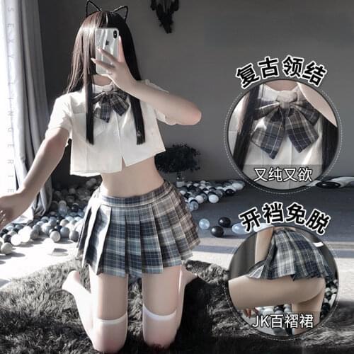 Sexy Lingerie Passion Suit Student Uniform Sexy Costumes Women School Girl Costumes Japanese Anime Sailor Cosplay Sleepwear Set