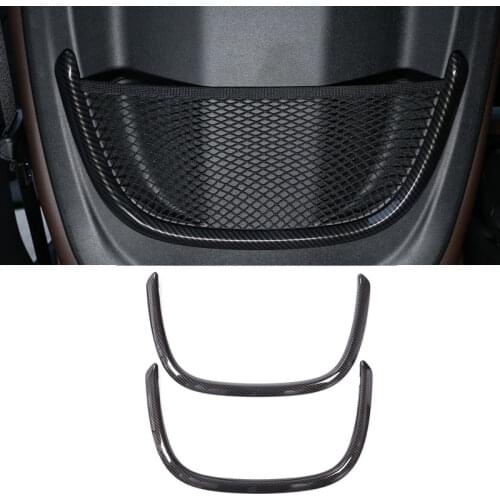 Carbon Fiber For BMW X1 F48 16-18 ABS Chrome Rear Back Net Frame Cover Trims For BMW 2 Series 218i f45 f46 For BMW X2 F47 2018
