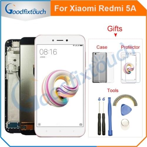 NEW For Xiaomi Redmi 5A LCD Display + Touch Screen Digitizer Assembly With Frame High Quality Replacement Parts With Free Gift