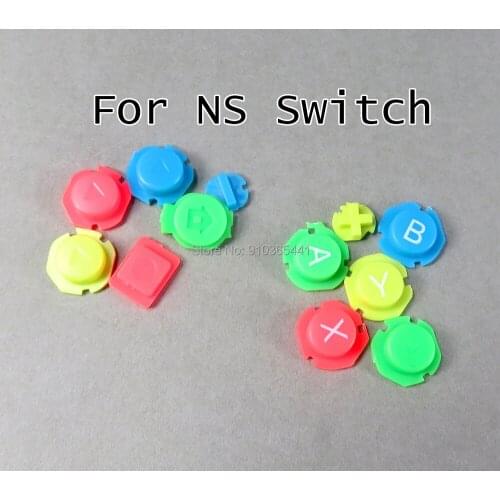1set Colorful ABXY Direction Keys Buttons Joystick for Nintend Switch NS Controller full button set Left Right Controller