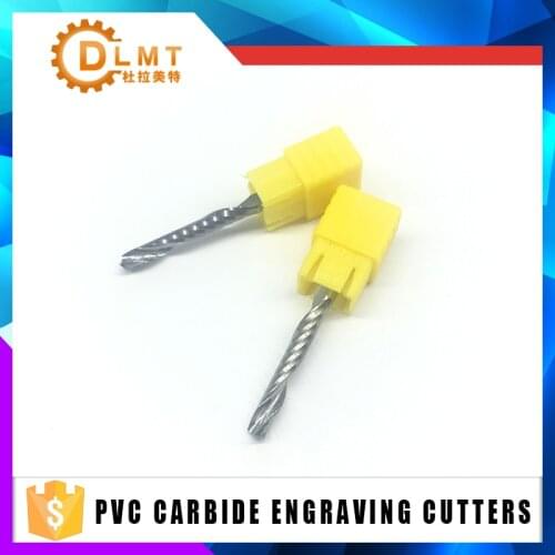 1PC One Flute d4x28x4Dx50 4mm 28mm long Wood Milling Cutter high quality PVC Carbide Engraving Cutters CNC router bits acrylic