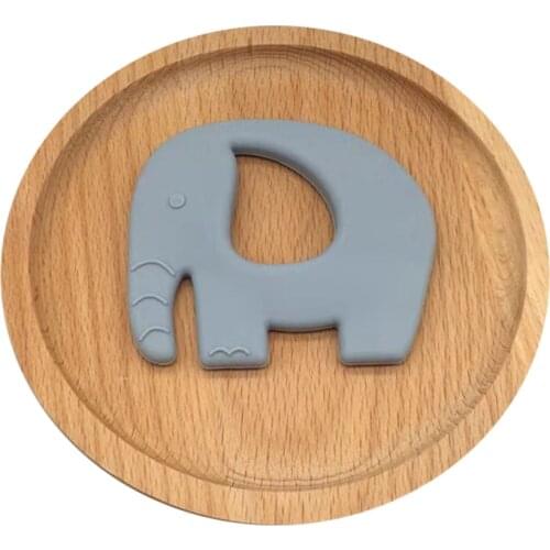 1pc Silicone Elephant Teether Can Chew DIY Accessory Nursing Toys Teether Pendant For Necklace Bracelet Baby Teether