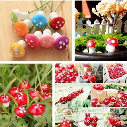10pcs Mini Foam Mushroom Artificial Plant Flower For Wedding Decoration DIY Wreath Gift Scrapbooking Craft Bacterium